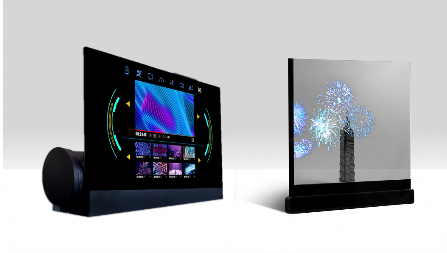 可卷式、折迭性、高透明